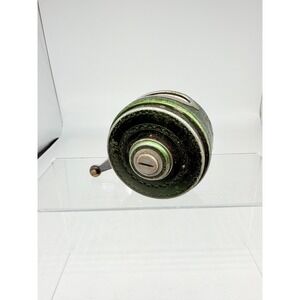 Vtg‎ Shakespeare Silent Tru-Art #1835 GD Green Automatic Fly Fishing Reel USA